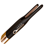 Ingrijire personala si Cosmetice - Aparate & accesorii ingrijire personala - Hair styling - Placi de indreptat parul - Mini placa de par portabila, SELERIS®, 160°C,180°C,200°C, 4800mAh, USB C, design compact si usor, Ingusta, Negru-Auriu - Infinity.ro