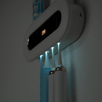 Ingrijire personala si Cosmetice - Igiena dentara - Rezerve si accesorii - Suport Inteligent cu Sterilizare UVC Smart Periute de Dinti, SELERIS®, 2 Paste, 4 Periute, USB, 4 persoane, Alb - Infinity.ro