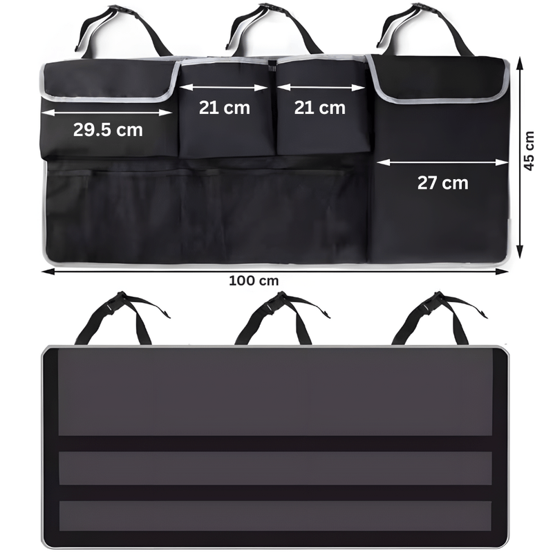 Auto si Moto - Piese auto si accesorii - Interior auto - Accesorii interior - Organizator auto, Seleris®, portbagaj/scaune, SUV, Jeep, Hatchback, Crossover, Break, Monovolum,  Usor de montat, Negru - Infinity.ro