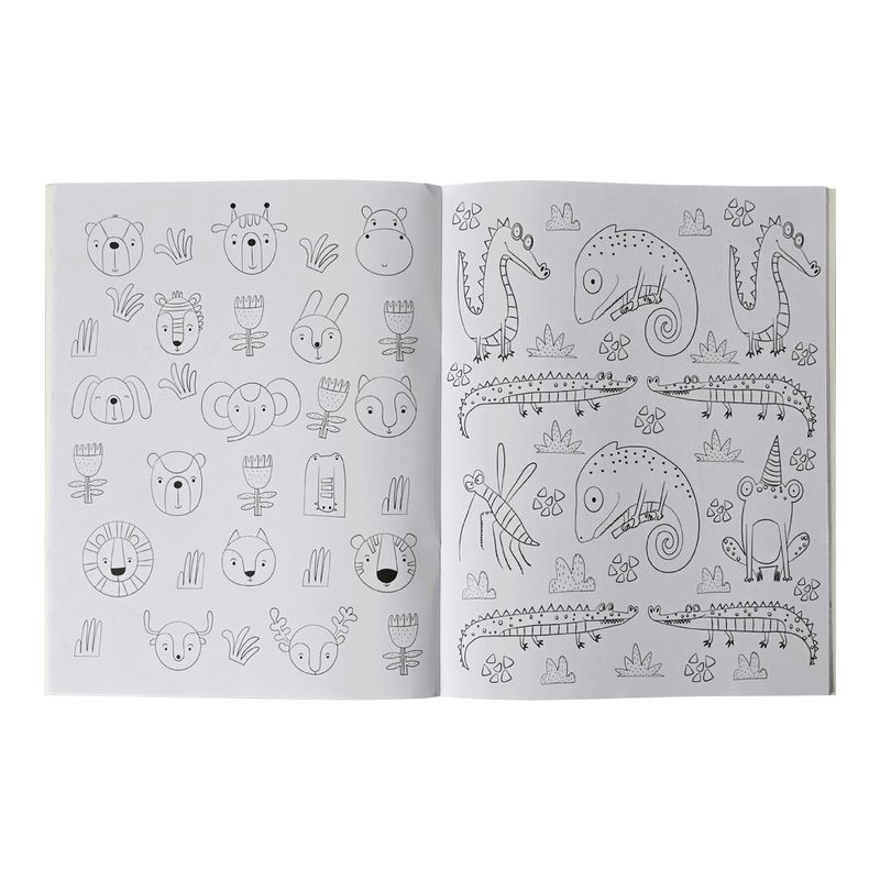 Jucarii, Copii si Bebe - Jucarii si jocuri - Jucarii & jocuri educative - Jocuri si jucarii educative - Caiet cu schite de desenat - animale - Infinity.ro