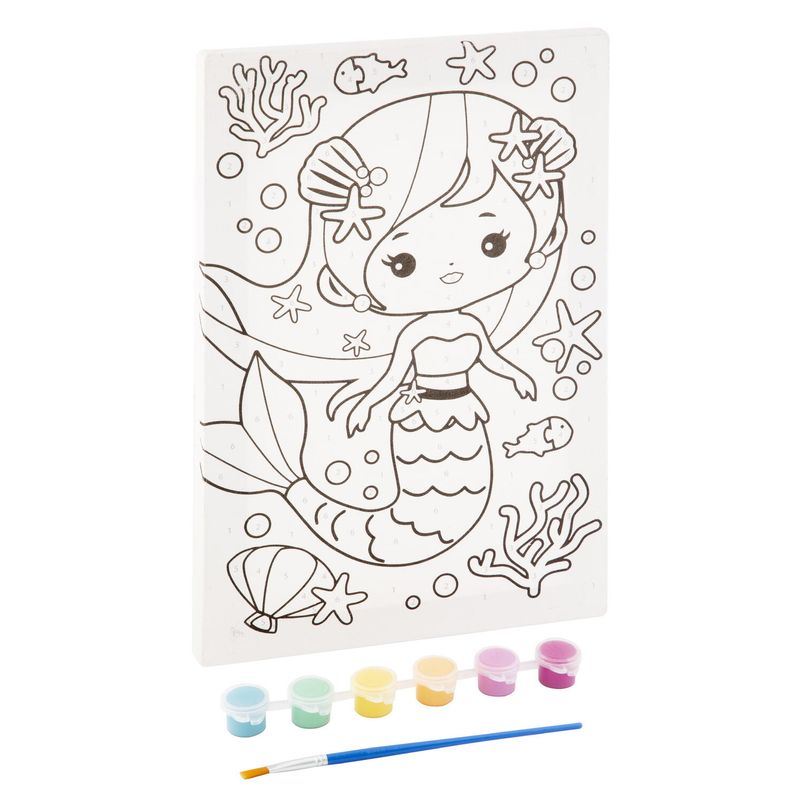 Jucarii, Copii si Bebe - Jucarii si jocuri - Jucarii & jocuri educative - Seturi pictura si desen - Tablou pictura pe numere - Sirena - Infinity.ro