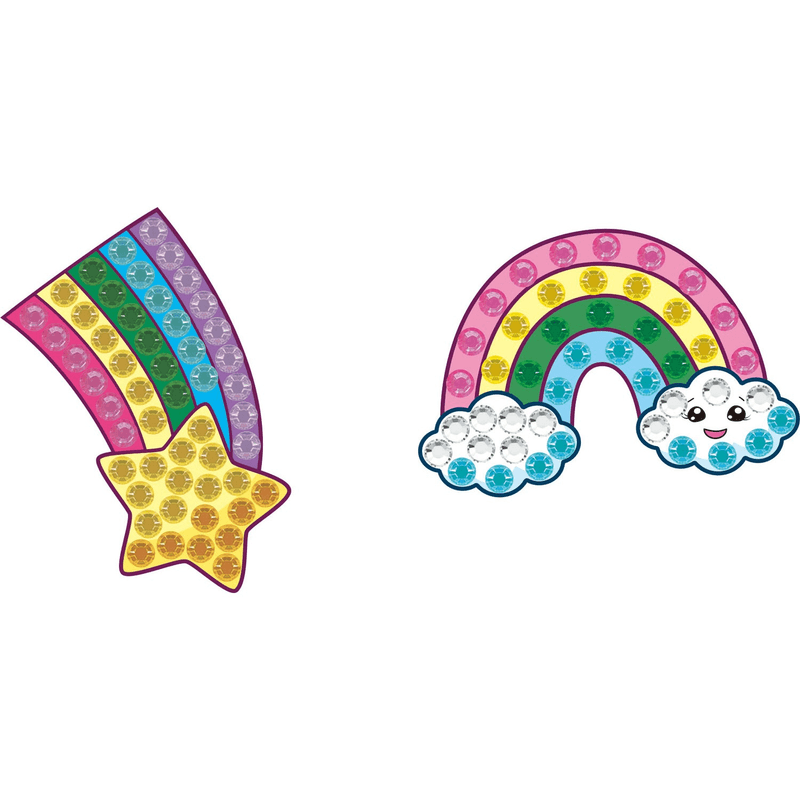 Jucarii, Copii si Bebe - Jucarii si jocuri - Jucarii & jocuri educative - Seturi de artizanat - Set creativ super-rapid, autocolante BIG DOTZ - Stea Cometa si Curcubeu - Infinity.ro