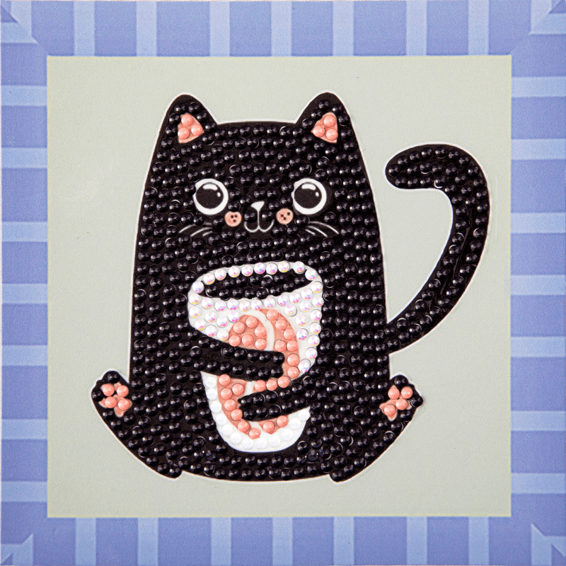 Jucarii, Copii si Bebe - Jucarii si jocuri - Jucarii & jocuri educative - Seturi de artizanat - Set creativ pictura cu diamante - Cofee Bean Kitten - pisicuta - Infinity.ro