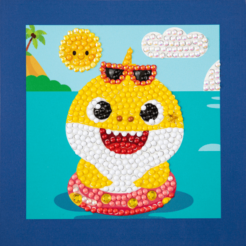 Jucarii, Copii si Bebe - Jucarii si jocuri - Jucarii & jocuri educative - Seturi de artizanat - Set creativ pictura cu diamante - Baby Shark - Infinity.ro