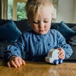 Jucarii, Copii si Bebe - Jucarii si jocuri - Jucarii bebelusi - Jucarii de tras/impins - Elefant - jucarie din lemn cu roti, Orange Tree Toys - Infinity.ro