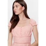 Fashion, accesorii si bijuterii - Femei - Imbracaminte femei - Rochii femei - Rochie Guess cu croiala in A si dantela Sangallo M INTL Roz - Infinity.ro