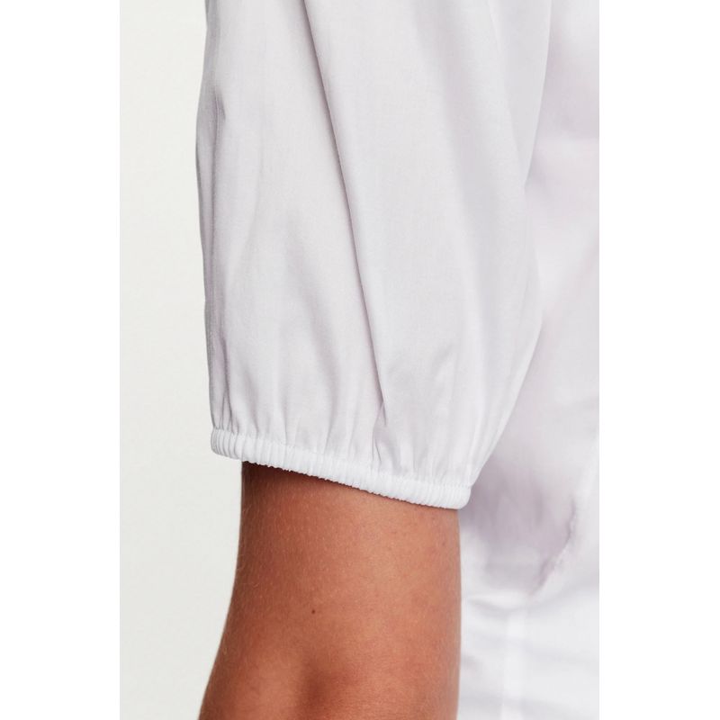 Fashion, accesorii si bijuterii - Femei - Imbracaminte femei - Camasi si bluze femei - Camasa dama Guess regular fit cu nod frontal W3GH71 XL INTL Alb - Infinity.ro