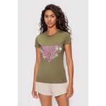 Fashion, accesorii si bijuterii - Femei - Imbracaminte femei - Tricouri si topuri femei - Tricou Dama Guess W2YI29 S INTL Verde - Infinity.ro