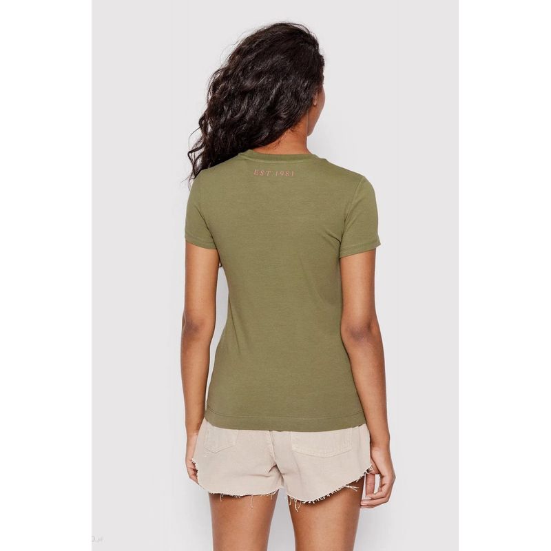 Fashion, accesorii si bijuterii - Femei - Imbracaminte femei - Tricouri si topuri femei - Tricou Dama Guess W2YI29 XS INTL Verde - Infinity.ro