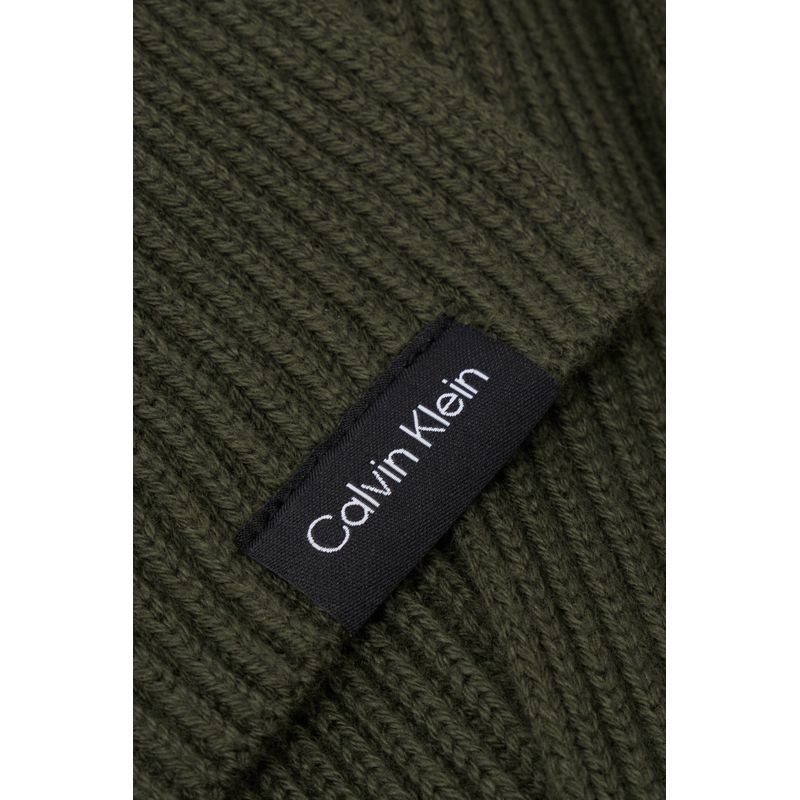 Fashion, accesorii si bijuterii - Barbati - Accesorii barbati - Esarfe si fulare barbati - Fular barbati Calvin Klein Knit Scarf K50K510996 180 x 30 cm Verde padure - Infinity.ro