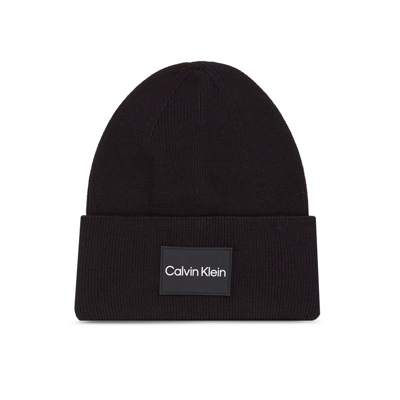 Fashion, accesorii si bijuterii - Barbati - Accesorii barbati - Caciuli si sepci barbati - Caciula Calvin Klein Fine Cotton Rib Beanie K50K510986 Universala Negru - Infinity.ro