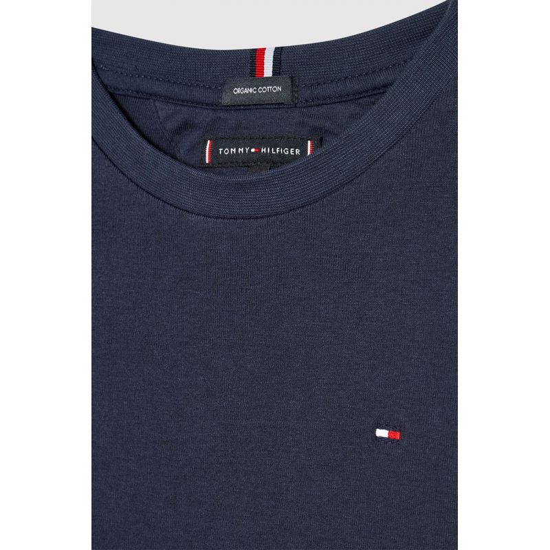 Fashion, accesorii si bijuterii - Copii - Imbracaminte copii - Bluze si camasi copii - Bluza copii Tommy Hilfiger Essential Solid Rib Bleumarin 116 CM 6 ani - Infinity.ro