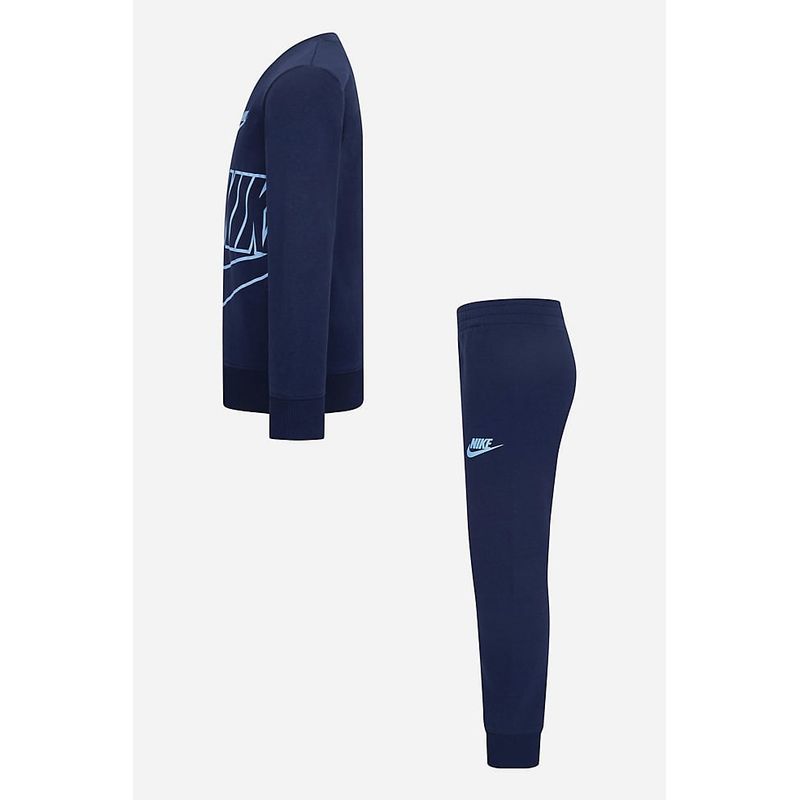 Fashion, accesorii si bijuterii - Copii - Imbracaminte copii - Treninguri si compleuri copii - Trening baieti Nike Icon Crew 86L734 110-116 CM Bleumarin 5-6 ani - Infinity.ro