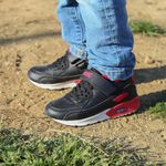 Fashion, accesorii si bijuterii - Copii - Incaltaminte copii - Pantofi copii - Pantofi sport Shone 005-001 29 EU Negru/Rosu - Infinity.ro