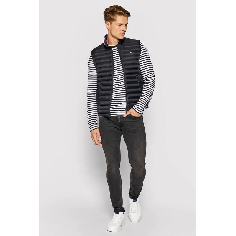 Fashion, accesorii si bijuterii - Barbati - Imbracaminte - Jachete si geci barbati - Vesta barbati Tommy Hilfiger Core MW0MW12719 XL INTL Negru - Infinity.ro