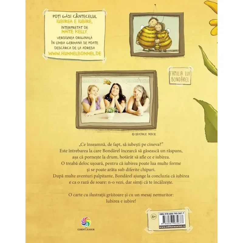 Carti si Birotica - Carti - Carti pentru copii - Basme si povesti - Bondarel si iubirea - Britta Sabbag, Maite Kelly, Joelle Tourlonais - Infinity.ro