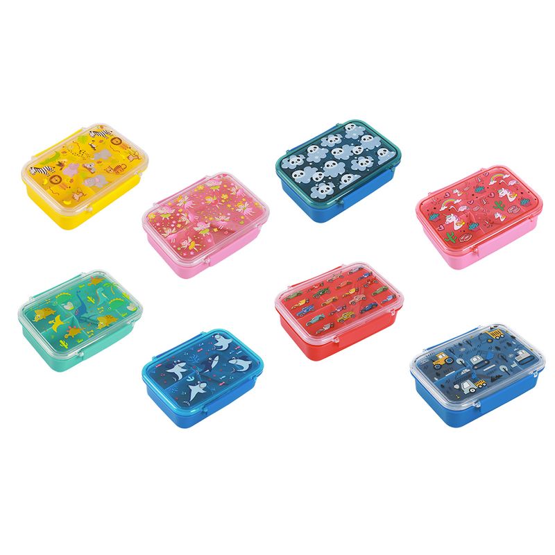 Casa si Gradina - Bucatarie si vesela - Organizare si depozitare bucatarie - Cutii alimentare - Cutie pentru alimente cu separator si tacamuri, panda - Infinity.ro