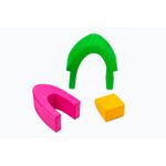 Jucarii, Copii si Bebe - Jucarii si jocuri - Seturi de constructie si cuburi - Seturi de constructie - Set handmade Marc toys, Casuta din povesti Bleu - Infinity.ro