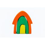 Jucarii, Copii si Bebe - Jucarii si jocuri - Seturi de constructie si cuburi - Seturi de constructie - Set handmade Marc toys, Casuta din povesti Bleu - Infinity.ro