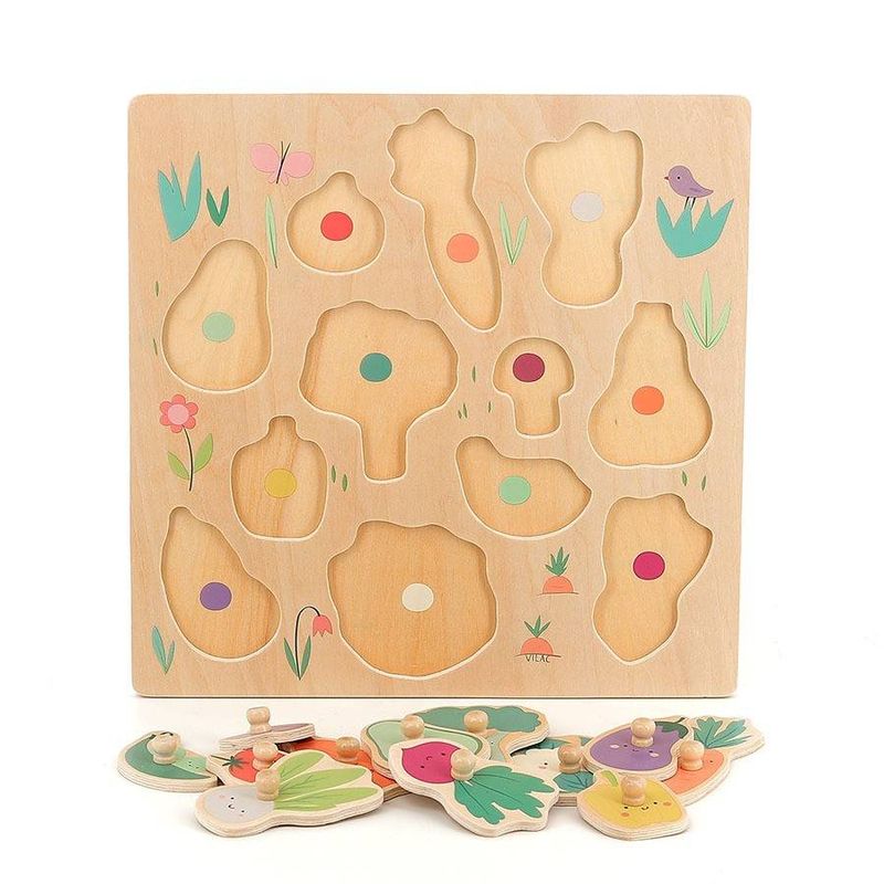 Jucarii, Copii si Bebe - Jucarii si jocuri - Jocuri si puzzle - Puzzle - Puzzle incastrat - Legume din gradina - Infinity.ro