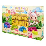 Jucarii, Copii si Bebe - Jucarii si jocuri - Jucarii & jocuri educative - Pasta, lut si nisip modelabil - Set Nisip Kinetic 4 culori cu accesorii - Ferma - Infinity.ro