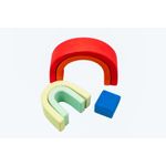 Jucarii, Copii si Bebe - Jucarii si jocuri - Seturi de constructie si cuburi - Seturi de constructie - Set Handmade, Curcubeu Arcada Mica Albastru - Infinity.ro