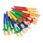 Carti si Birotica - Rechizite - Pictura si desen - Pensule si accesorii pictura - Set 24 de pensule groase, maner cu protectie, pentru copii mici - Infinity.ro