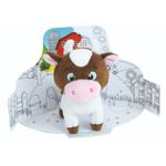 Jucarii, Copii si Bebe - Jucarii si jocuri - Jucarii de plus - Jucarie Plus Jemini In Cutie Pentru Colorat 15cm Vacuta - Infinity.ro