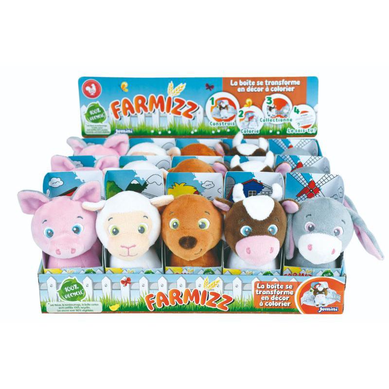 Jucarii, Copii si Bebe - Jucarii si jocuri - Jucarii de plus - Jucarie Plus Jemini In Cutie Pentru Colorat 15cm Vacuta - Infinity.ro