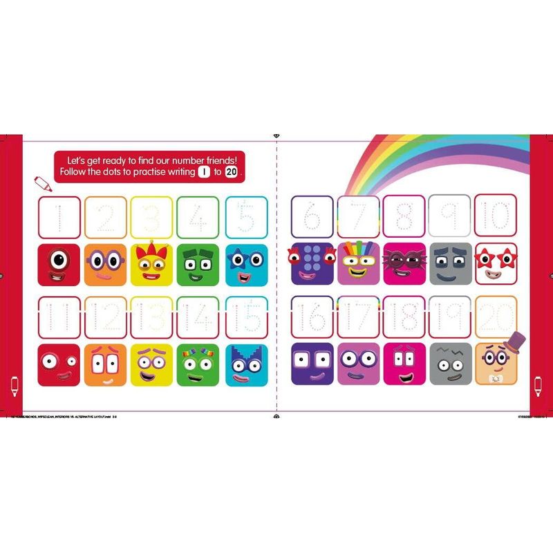 Carti si Birotica - Carti - Carti pentru copii - Activitati extracurriculare - Carticica Scriu si sterg Numberblocks - Legaturi numerice - Infinity.ro