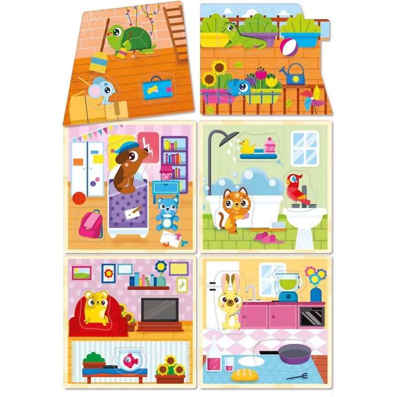 Jucarii, Copii si Bebe - Jucarii si jocuri - Jucarii & jocuri educative - Jocuri si jucarii educative - Joc Montessori - Casuta animalutelor - Infinity.ro