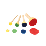 Jucarii, Copii si Bebe - Jucarii si jocuri - Jucarii & jocuri educative - Seturi pictura si desen - Set 40 de bureti pentru pictura, 4 dimensiuni, pentru gradinita si scoala - Infinity.ro