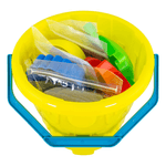 Jucarii, Copii si Bebe - Jucarii si jocuri - Jucarii & jocuri educative - Pasta, lut si nisip modelabil - Set Nisip Kinetic 5 culori cu accesorii - Plaja - Infinity.ro