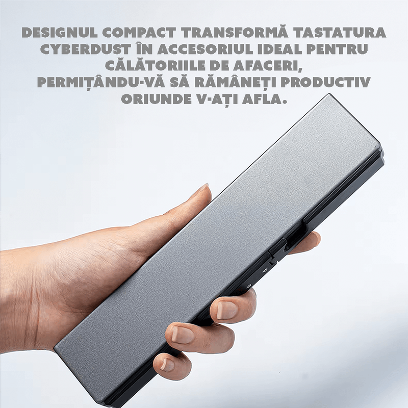 Laptop, Telefoane si Tablete - Telefoane mobile si accesorii - Accesorii Telefoane - Alte accesorii telefoane - Tastatura pliabila CYBERDUST, Compacta, Compatibila cu dispozitive iOS si Android, Suport magnetic ascuns, Silentioasa - Infinity.ro