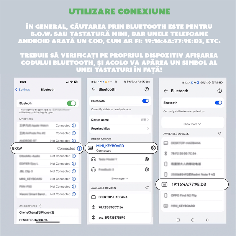 Laptop, Telefoane si Tablete - Telefoane mobile si accesorii - Accesorii Telefoane - Alte accesorii telefoane - Tastatura pliabila CYBERDUST, Compacta, Compatibila cu dispozitive iOS si Android, Suport magnetic ascuns, Silentioasa - Infinity.ro