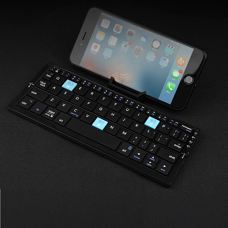 Laptop, Telefoane si Tablete - Telefoane mobile si accesorii - Accesorii Telefoane - Alte accesorii telefoane - Tastatura pliabila CYBERDUST, Compacta, Compatibila cu dispozitive iOS si Android, Suport magnetic ascuns, Silentioasa - Infinity.ro