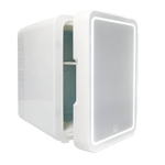 Ingrijire personala si Cosmetice - Machiaj - Accesorii machiaj - Mini Frigider CYBERDUST, Makeup&Beauty, Oglinda cu lumina LED, Cosmetice, Produse pentru ingrijirea pielii, 4L, Alb - Infinity.ro