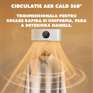 Uscator electric de rufe, CYBERDUST, Portabil, Pliabil, Uscare rapida la temperatura constanta, Sterilizare cu raze UV