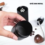 Electronice si Electrocasnice - Electrocasnice bucatarie - Preparare bauturi - Rasnite - Rasnita de cafea manuala CYBERDUST, Neagra, Sistem Dublu De Rulmenti, Macinare Stabila, Calatorit Si Camping - Infinity.ro