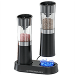 Casa si Gradina - Bucatarie si vesela - Ustensile bucatarie - Rasnite si dozatoare condimente - Set 2 Rasnite electrice CYBERDUST, Macinare Automata Cu Detectie Gravitationala, 2 Moduri de Macinare, Reincarcabil - Infinity.ro