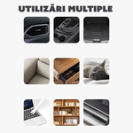 Auto si Moto - Intretinere auto - Aspiratoare auto - Aspirator portabil auto, CYBERDUST, Negru, 2 Moduri de Viteza, Motor din cupru, Masina, PC, Birou, 3000 Pa - Infinity.ro