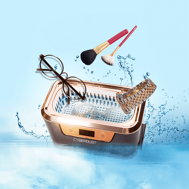 Ingrijire personala si Cosmetice - Machiaj - Accesorii machiaj - Curatator Ultrasonic pentru pensule de machiaj CYBERDUST, Profesional, 5 cicluri de curatare,5-6 Pensule simultan,800 ML - Infinity.ro