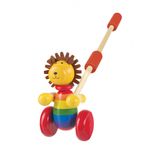 Jucarii, Copii si Bebe - Jucarii si jocuri - Jucarii bebelusi - Jucarii de tras/impins - Jucarie de impins leu, Orange Tree Toys - Infinity.ro