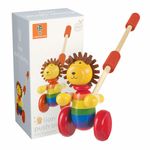 Jucarii, Copii si Bebe - Jucarii si jocuri - Jucarii bebelusi - Jucarii de tras/impins - Jucarie de impins leu, Orange Tree Toys - Infinity.ro