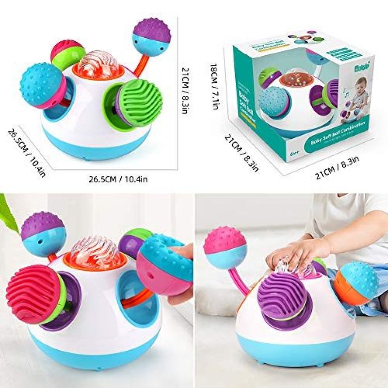 Jucarii, Copii si Bebe - Jucarii si jocuri - Jucarii & jocuri educative - Jucarii interactive - Jucarie Interactiva Mingiute Senzoriale cu Sunete si Lumini - Infinity.ro