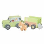 Jucarii, Copii si Bebe - Jucarii si jocuri - Jucarii & jocuri educative - Jocuri si jucarii educative - Camion din lemn pentru transport animale de ferma, Orange Tree Toys - Infinity.ro