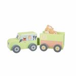 Jucarii, Copii si Bebe - Jucarii si jocuri - Jucarii & jocuri educative - Jocuri si jucarii educative - Camion din lemn pentru transport animale de ferma, Orange Tree Toys - Infinity.ro