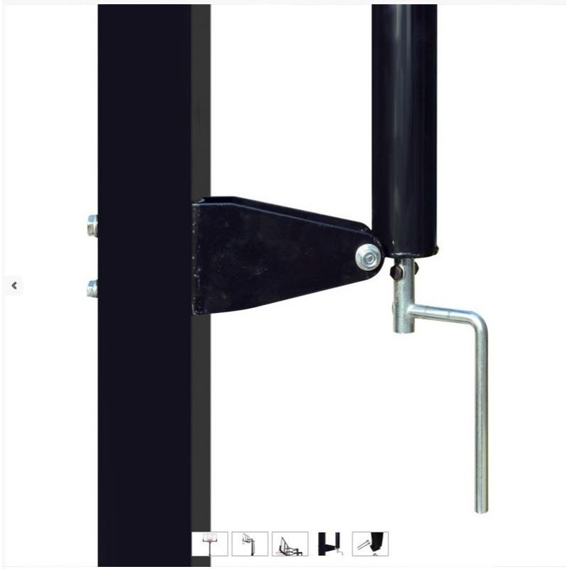 Sport si Outdoor - Sporturi de echipa - Baschet - Cosuri si panouri baschet - Sistem stalp baschet MASTER Fixed Court 305, reglabil inaltime, panou, plasa si inel - Infinity.ro