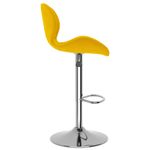 Casa si Gradina - Mobilier - Scaune si fotolii - Scaune - Scaune de bar, 2 buc., galben mustar, catifea - Infinity.ro