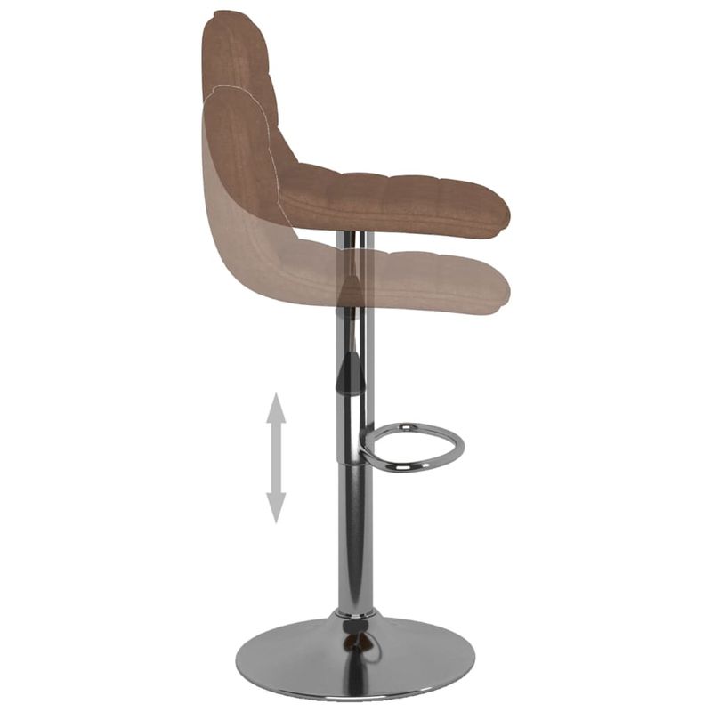 Casa si Gradina - Mobilier - Scaune si fotolii - Scaune - Scaune de bar, 2 buc., maro, material textil - Infinity.ro
